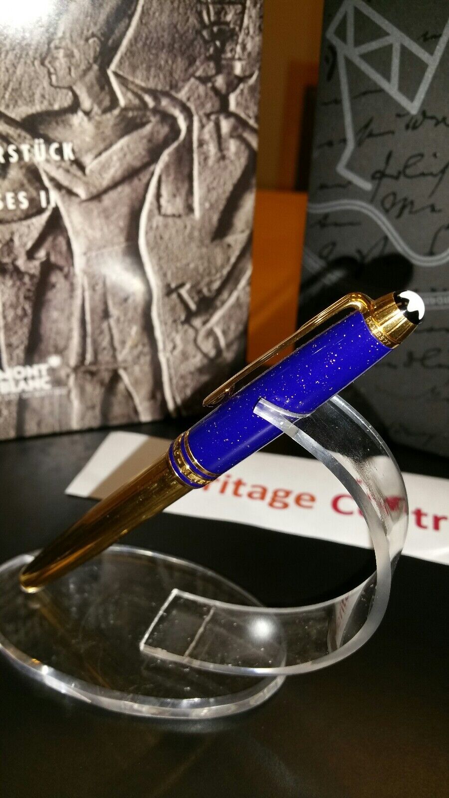 Montblanc Ramses II Lapis Fountain Pen Ag925 VIP