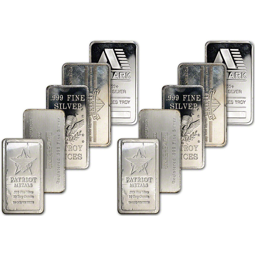 10 oz. Silver Bar - Random Brand - VIP Market