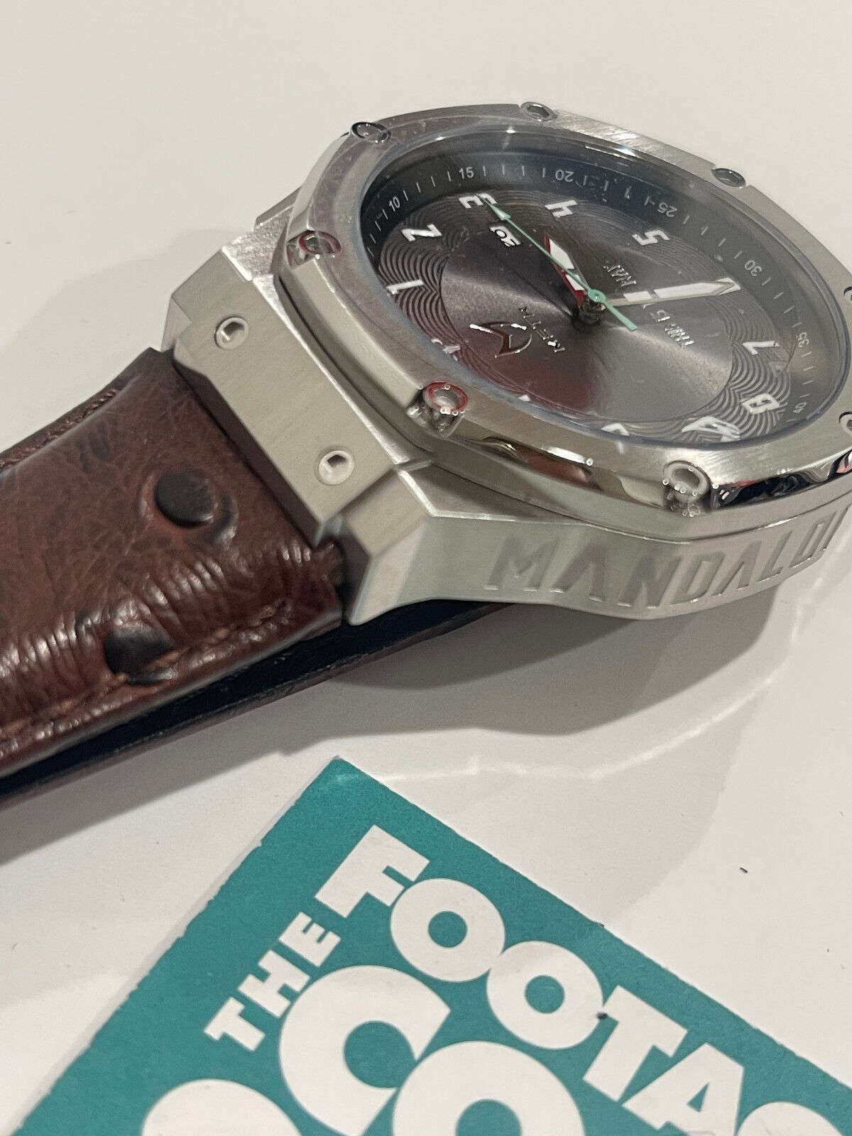 Seiko NH35 Automatic Star Wars Mandalorian Watch with Ostrich Band