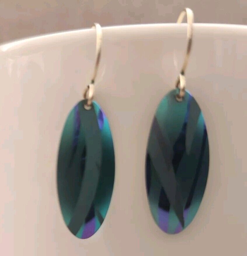 Handcrafted niobium earrings by Holly Yashi