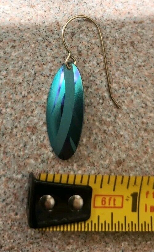 Handcrafted niobium earrings by Holly Yashi