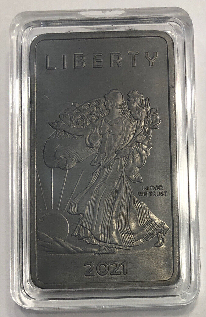 1oz .999 Pure Niobium Metal Walking Liberty Eagle Bars