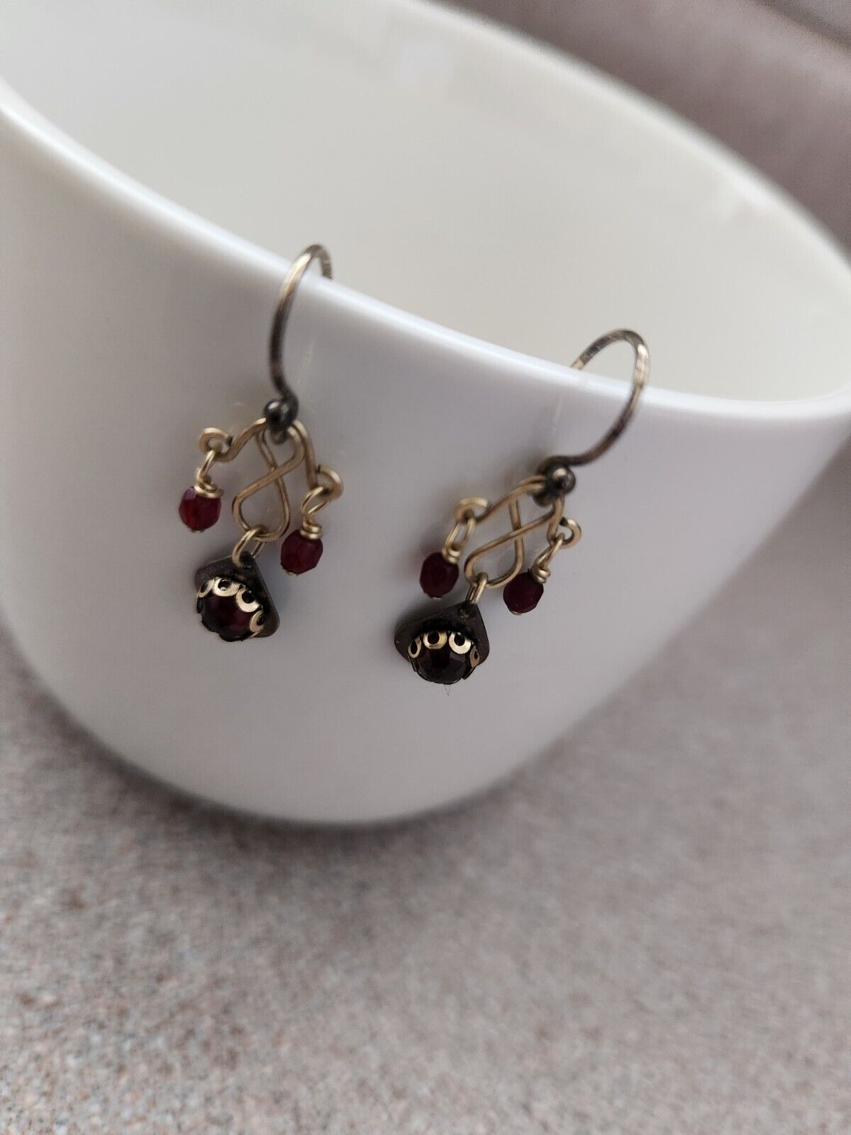 Red Stone Holly Yashi Niobium Earrings VIP Collection