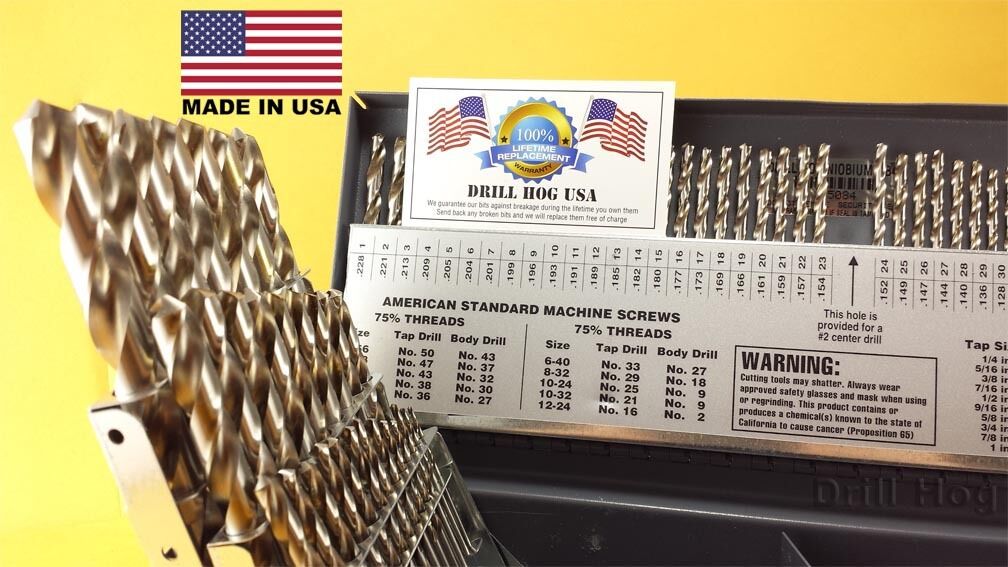 115 Pc Drill Bit Set Letter Number Niobium Nb41 VIP Marketplace