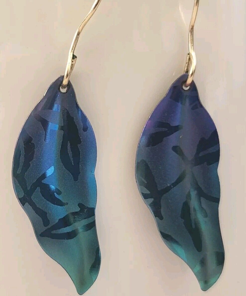 Holly Yashi Leaf Drop Earrings VIP Collection