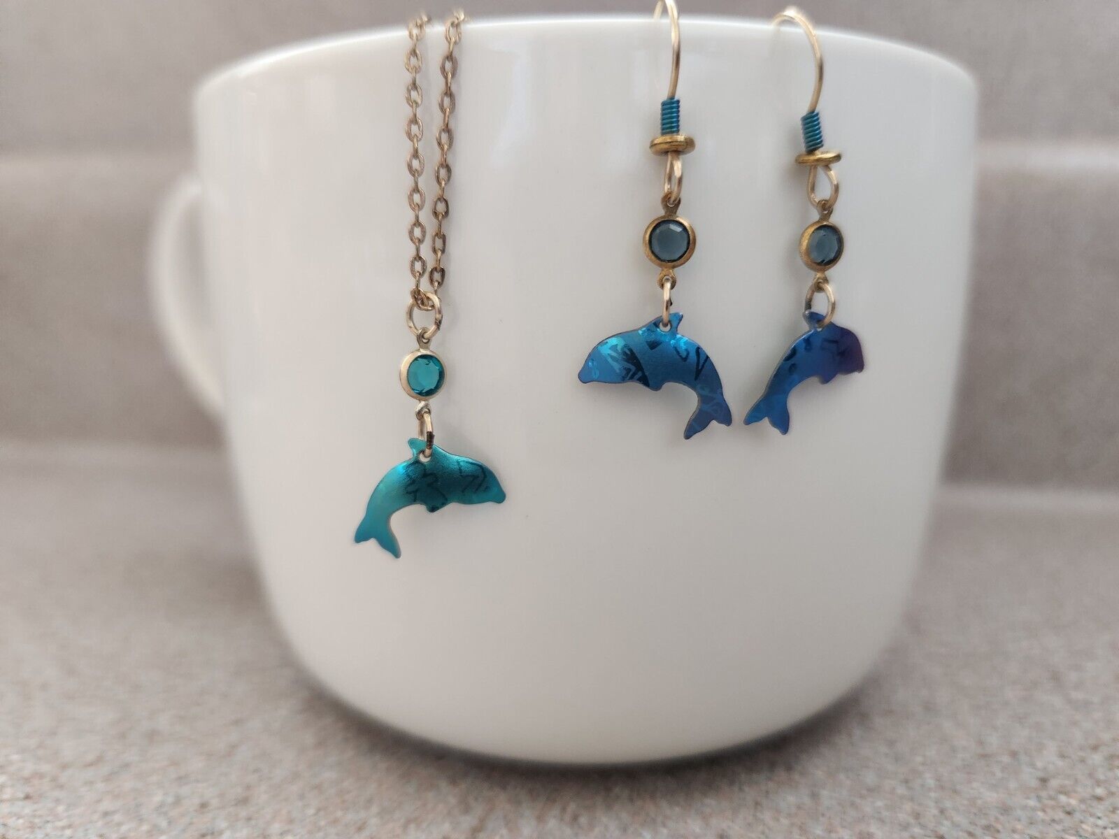 Holly Yashi Dolphin Earrings & Necklace Set