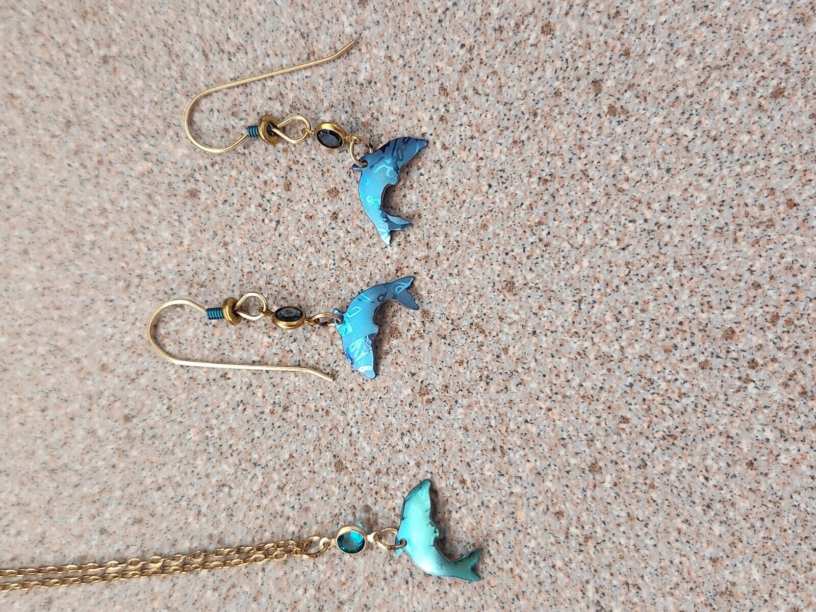 Holly Yashi Dolphin Earrings & Necklace Set