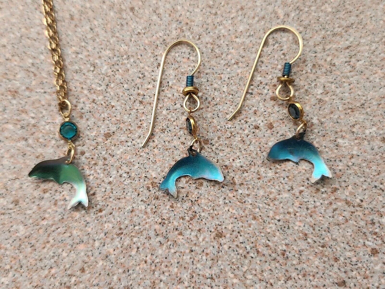 Holly Yashi Dolphin Earrings & Necklace Set