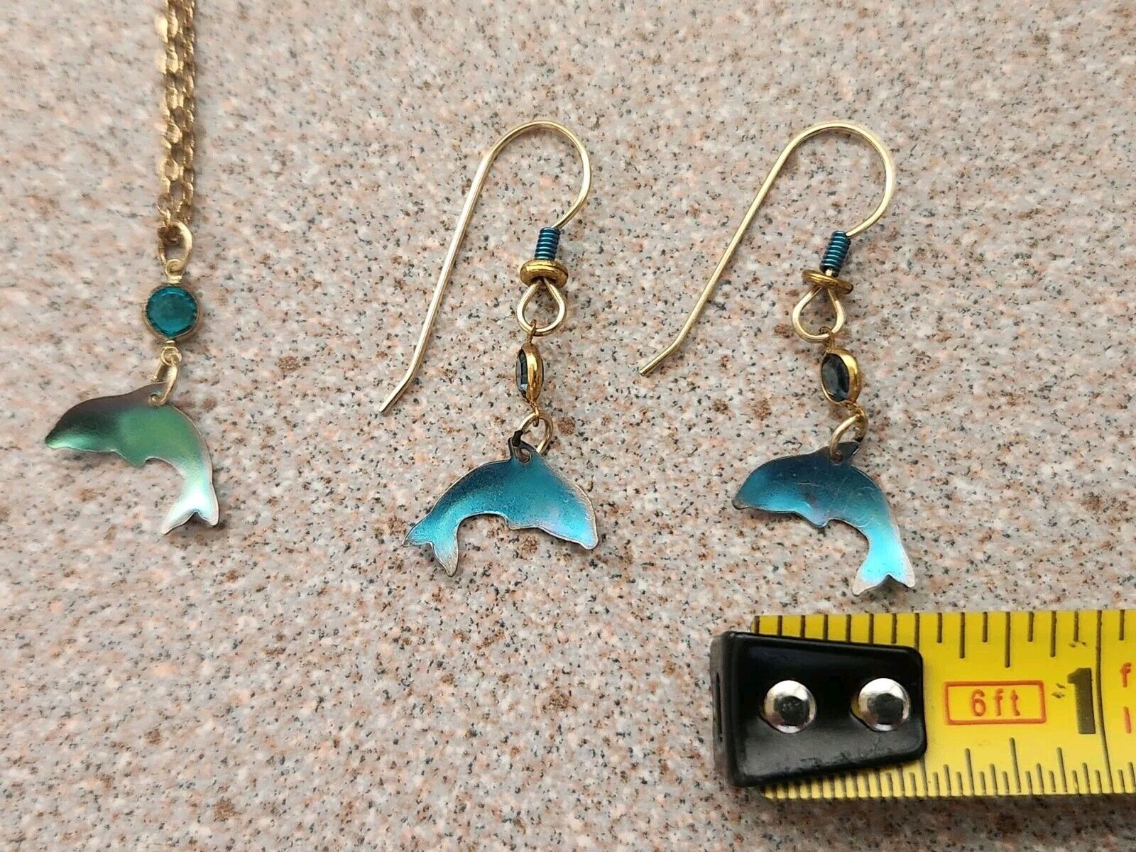 Holly Yashi Dolphin Earrings & Necklace Set
