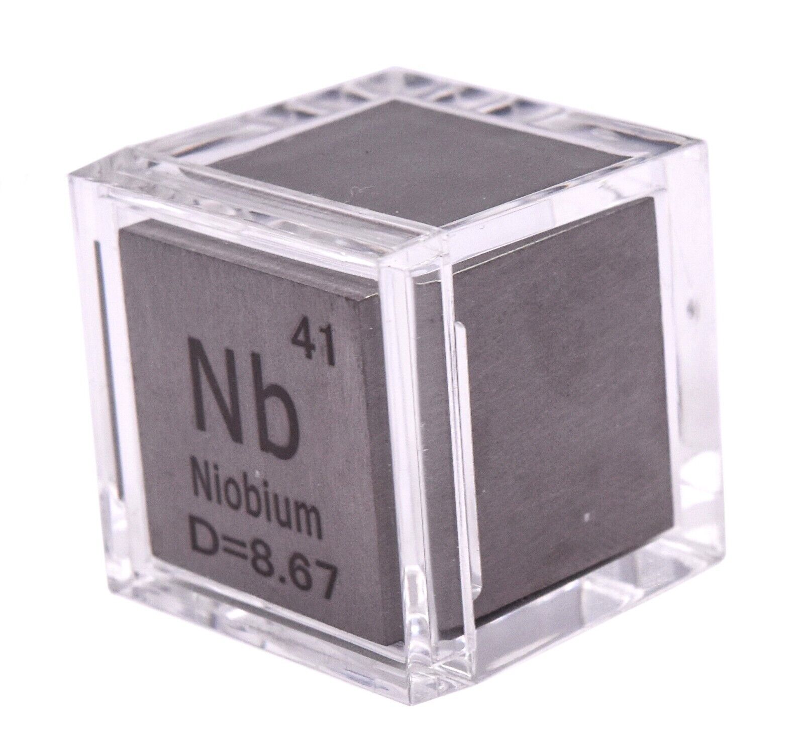 Pure Metal Cube Engraved with Density Collection + Case