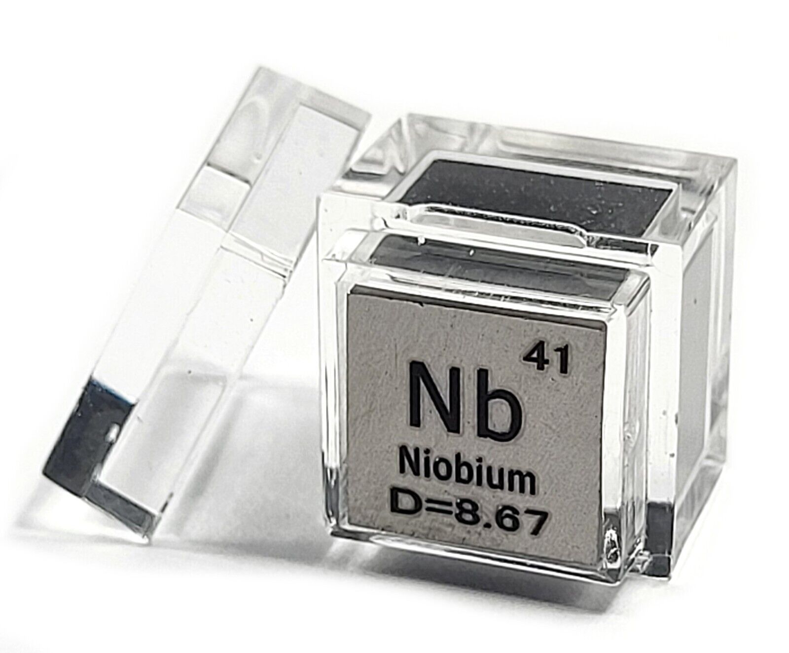 Pure Metal Cube Engraved with Density Collection + Case