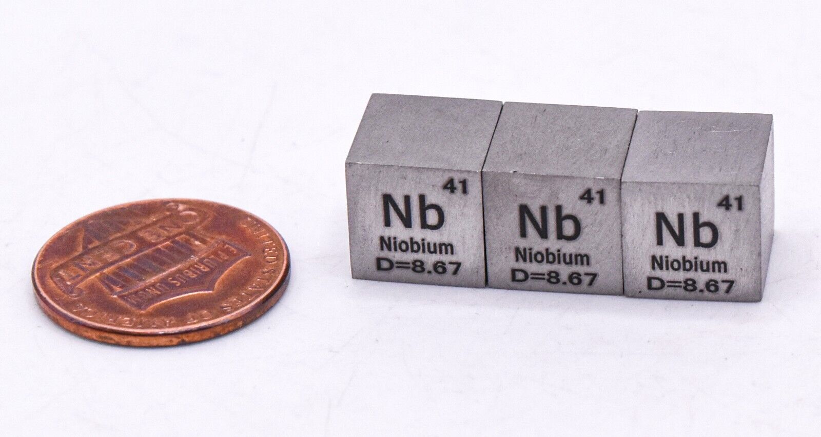 Pure Metal Cube Engraved with Density Collection + Case