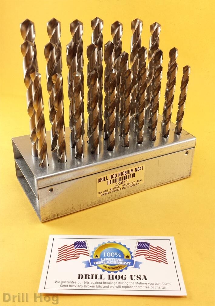 26 Pc Letter Drill Bit Set A-Z NIOBIUM NB41