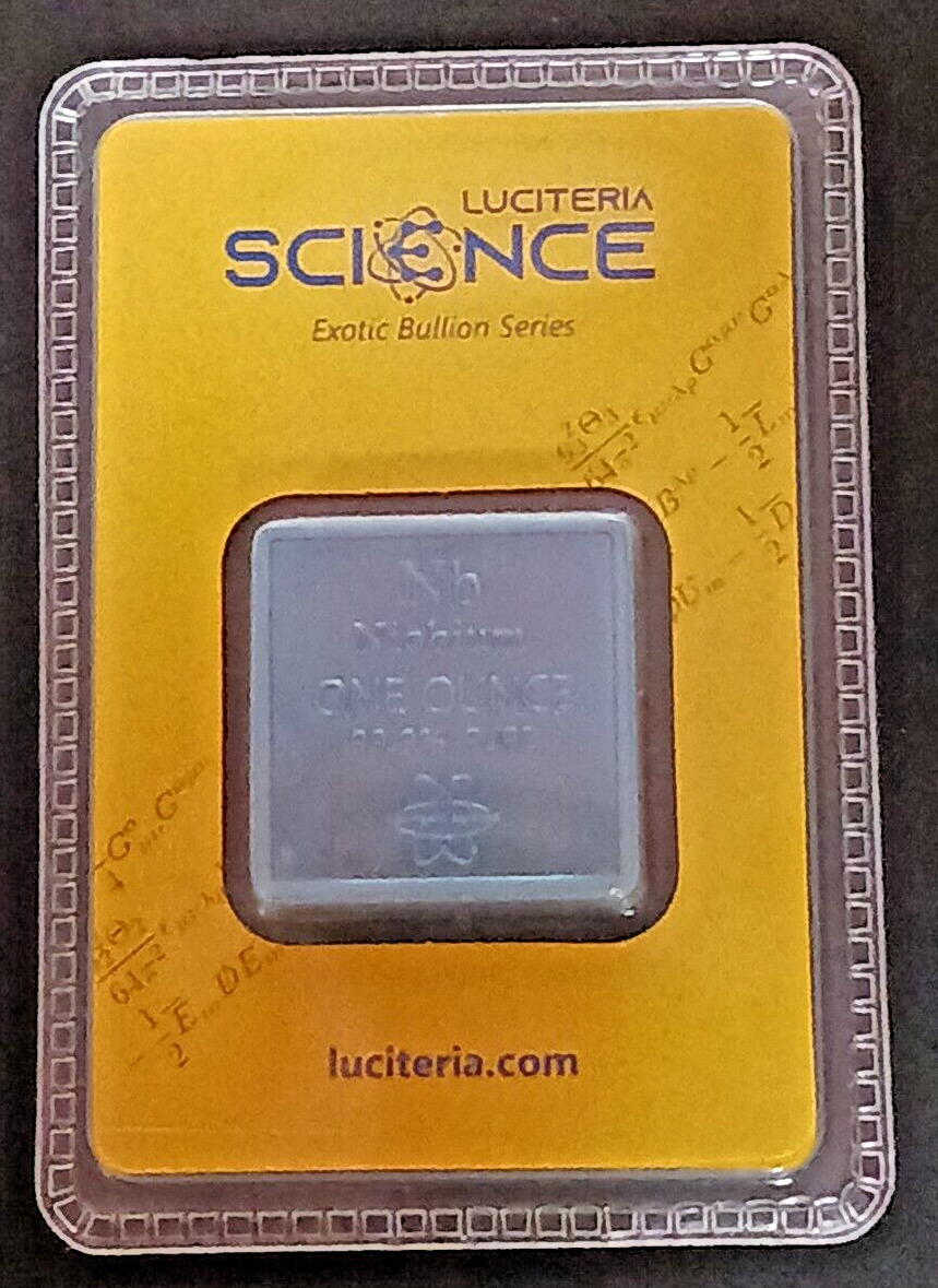 Luciteria Science Exotic Bullion 1 Oz Niobium Blue