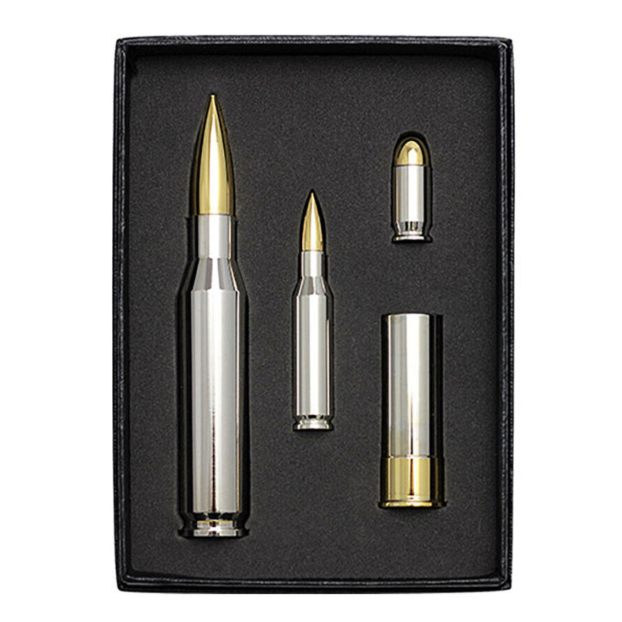 4-Piece Rhodium & Gold Bullion Bullet Combo Pack