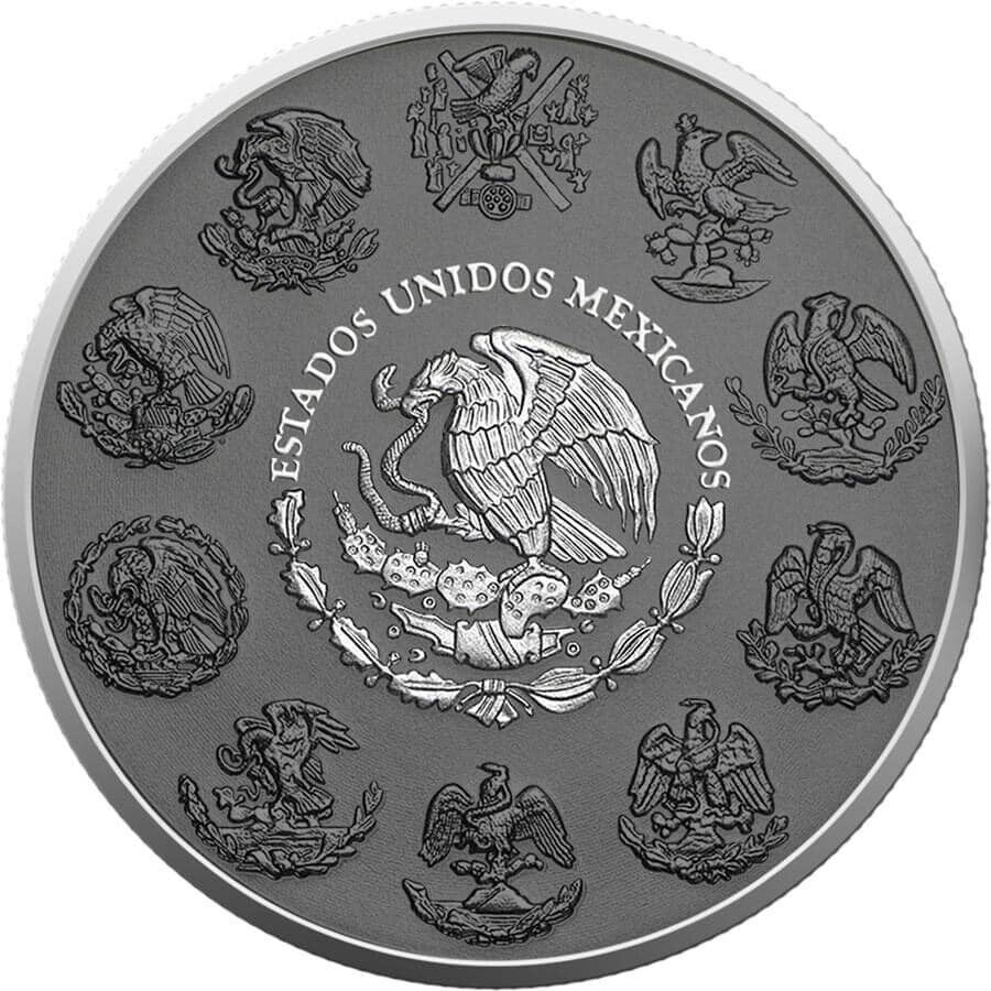 2023 Mexico Silver Libertad Ring with Ruthenium Gild