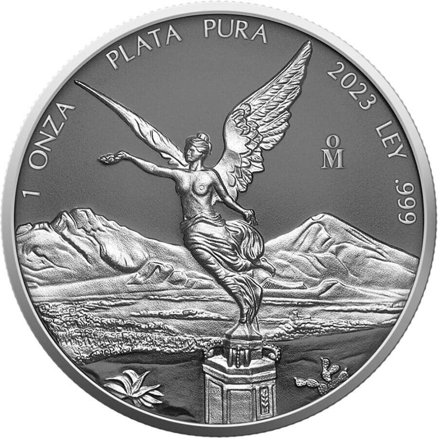 2023 Mexico Silver Libertad Ring with Ruthenium Gild