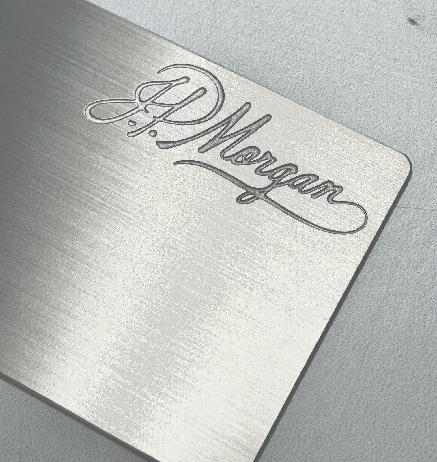 JP Morgan Reserve Custom Palladium Silver Metal Card