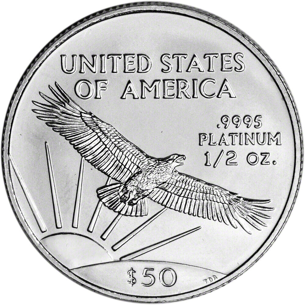 1/2 oz American Platinum Eagle $50 - BU