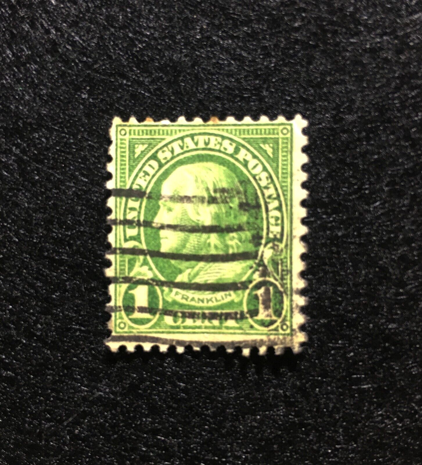 Vintage 1923 US Stamp 1 Cent Ben Franklin