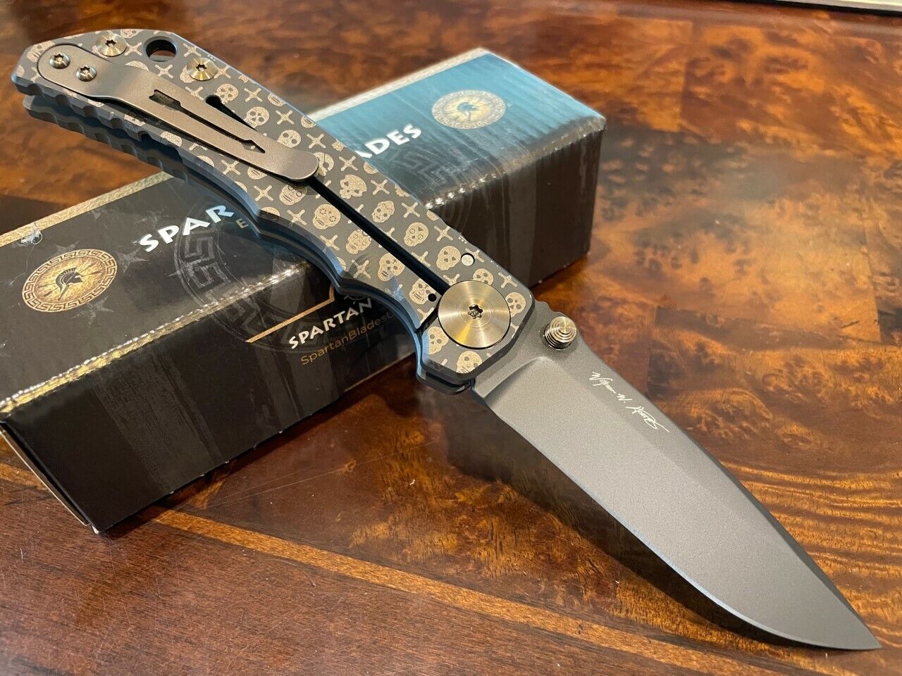 2020 Special Edition Spartan Blades Harsey Folder Skulls