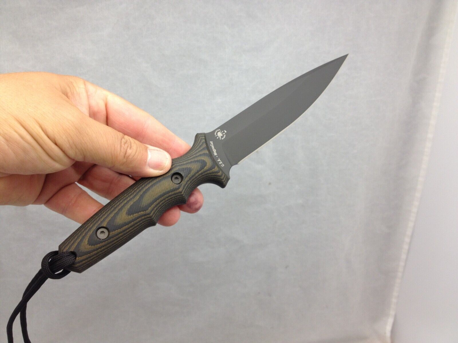 Spartan Blades Knife Harsey Clandestina Black MagnaCut Camo