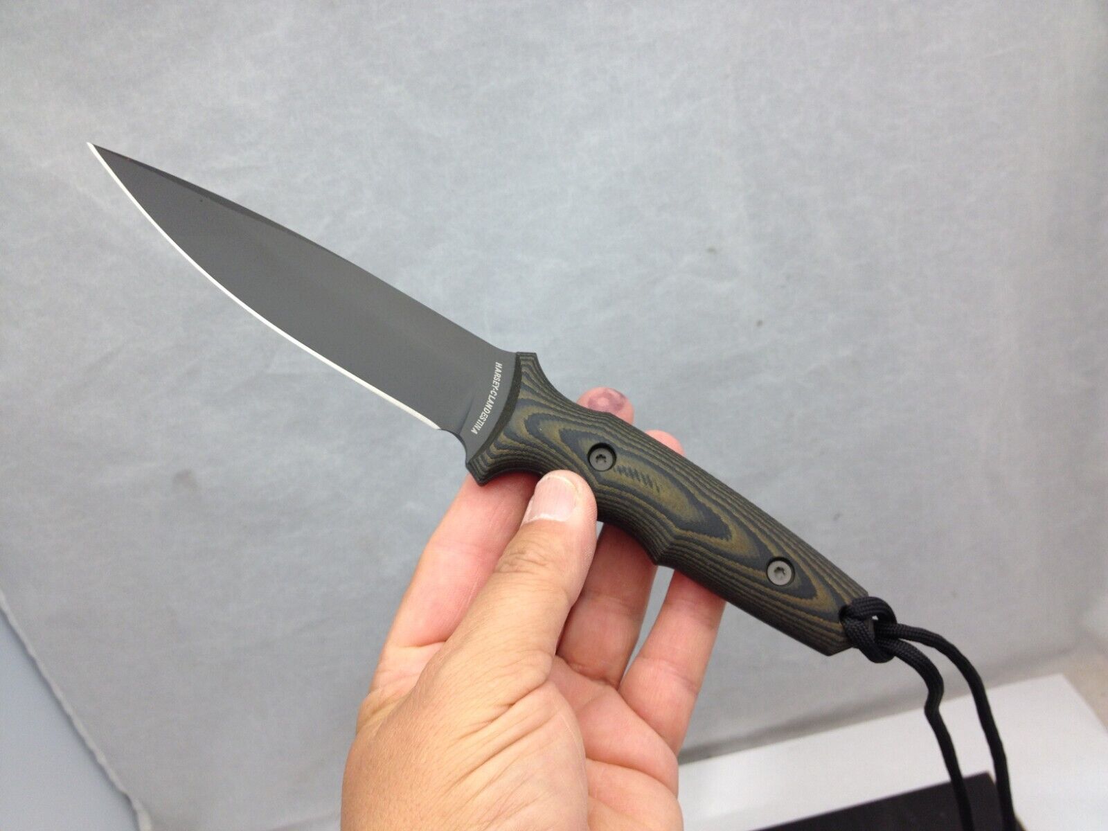 Spartan Blades Knife Harsey Clandestina Black MagnaCut Camo