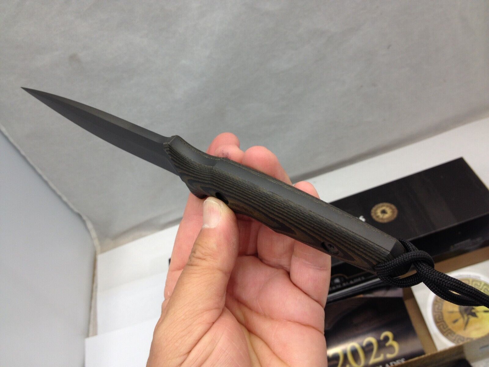 Spartan Blades Knife Harsey Clandestina Black MagnaCut Camo