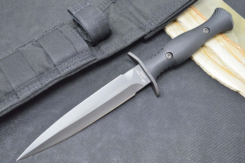 Spartan Blades Harsey Black Fixed Blade Knife & Sheath