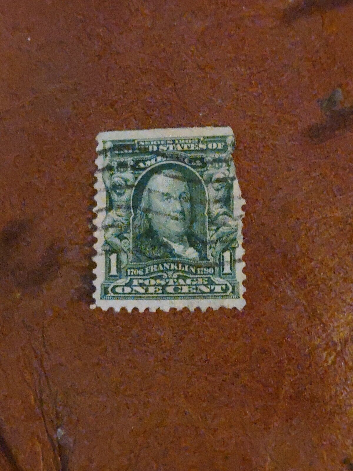 1908 Rare Error US Postage 1 Cent Stamp