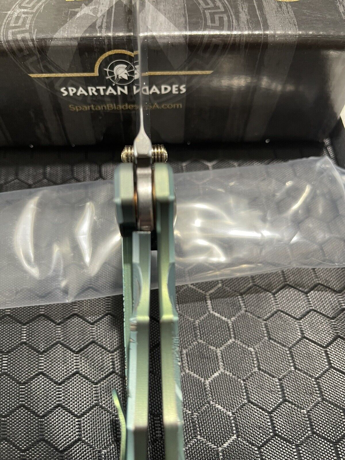 USA Made Spartan Blades Harsey - Titanium Scales (4")