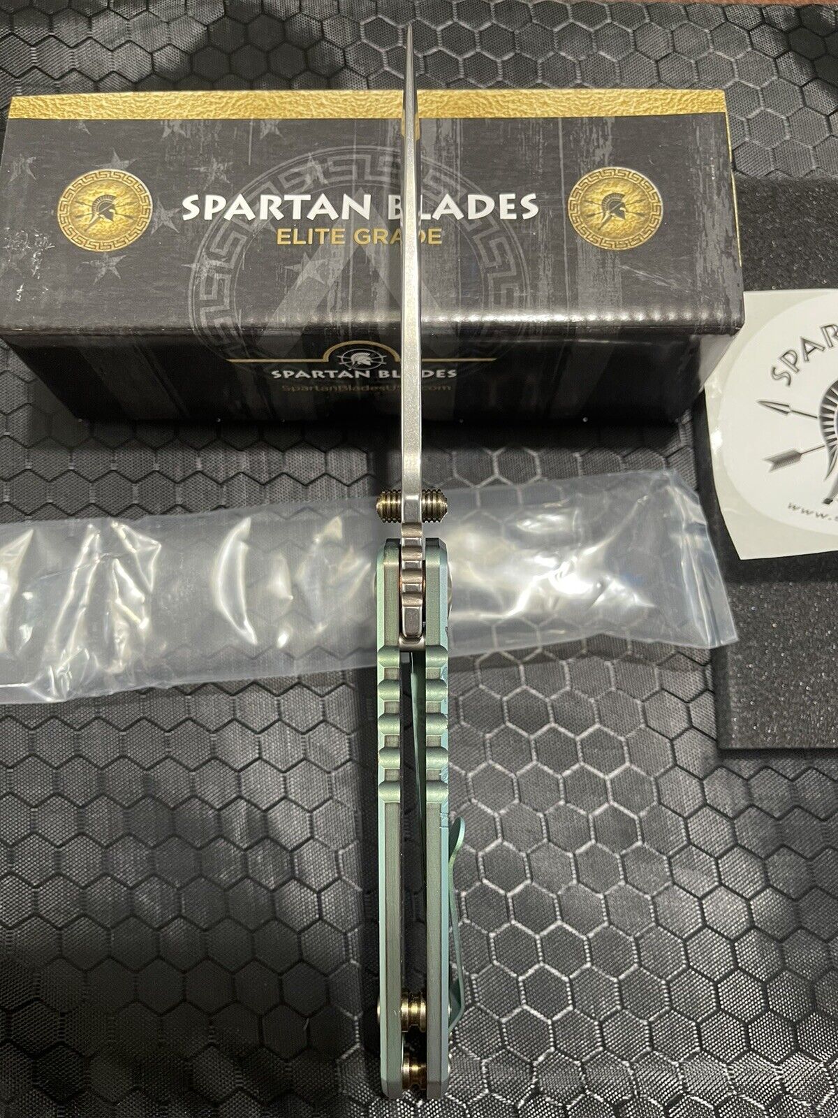 USA Made Spartan Blades Harsey - Titanium Scales (4")