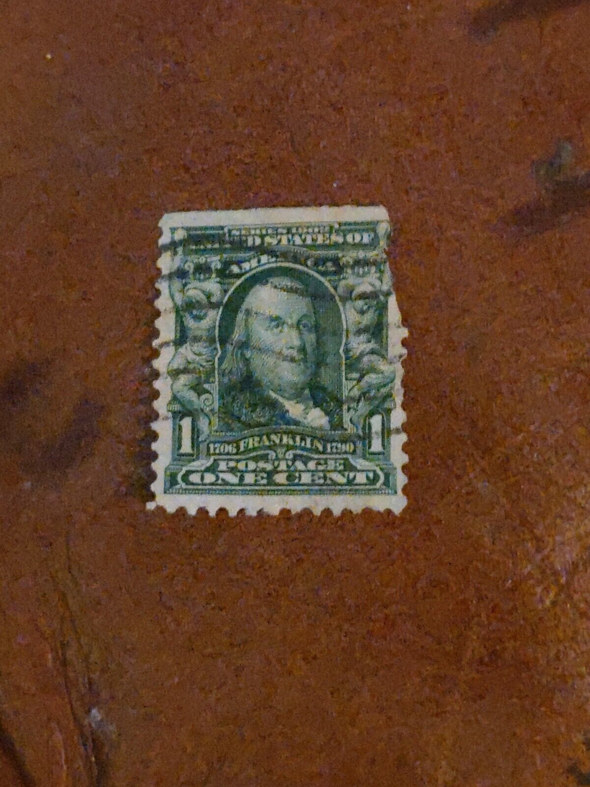 1908 Rare Error US Postage 1 Cent Stamp