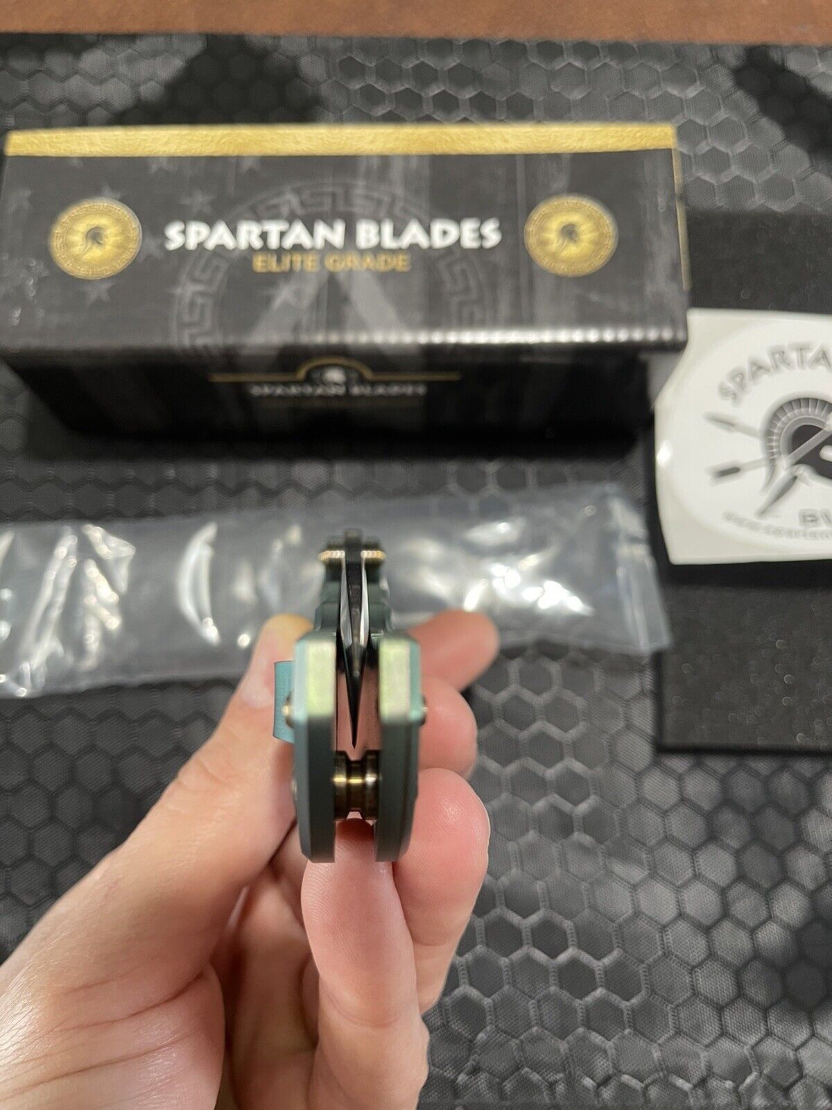 USA Made Spartan Blades Harsey - Titanium Scales (4")