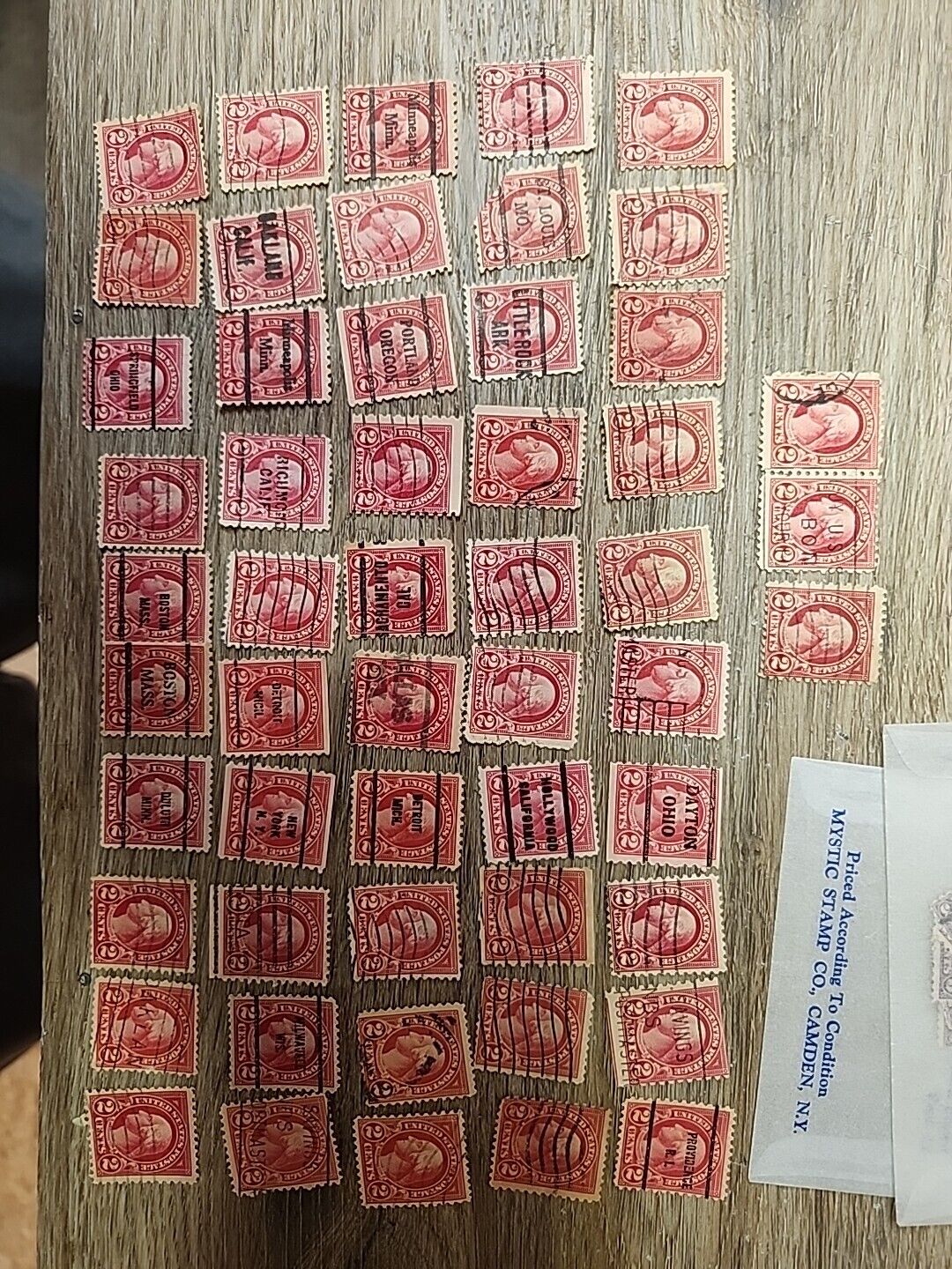 Vintage George Washington 2 Cent Red Stamp Collection VIP