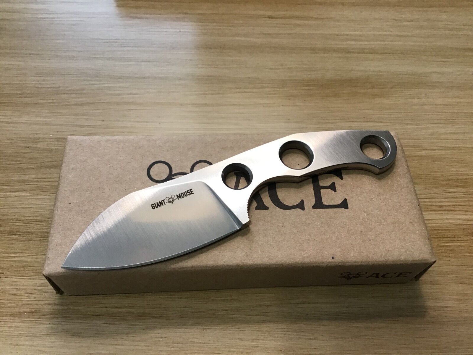 GiantMouse GMF1-F-Satin, M390, Leather Sheath - VIP Dealer