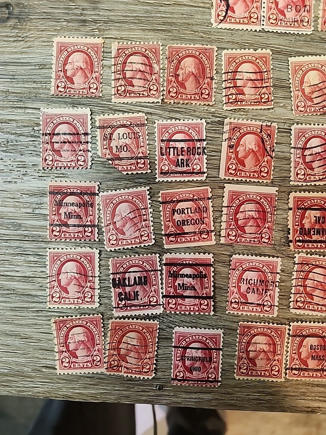 Vintage George Washington 2 Cent Red Stamp Collection VIP