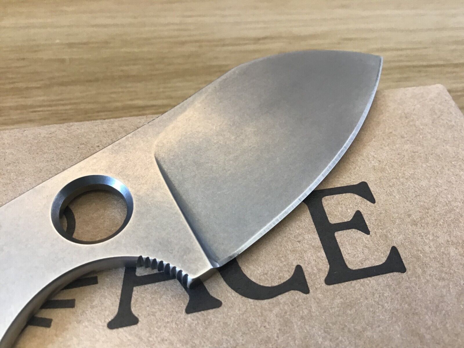 GiantMouse GMF1, Bohler N690, Anso/Vox Design with Leather Sheath