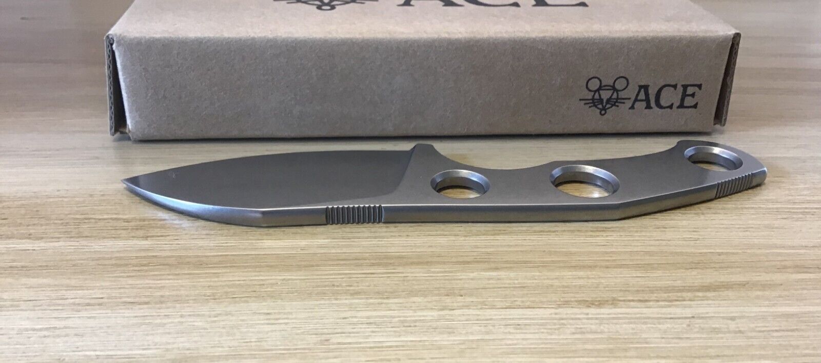 GiantMouse GMF1, Bohler N690, Anso/Vox Design with Leather Sheath