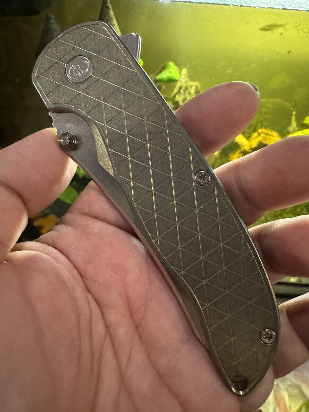 Grimsmo Norseman Titanium 154CM Knife in Flatland Pattern