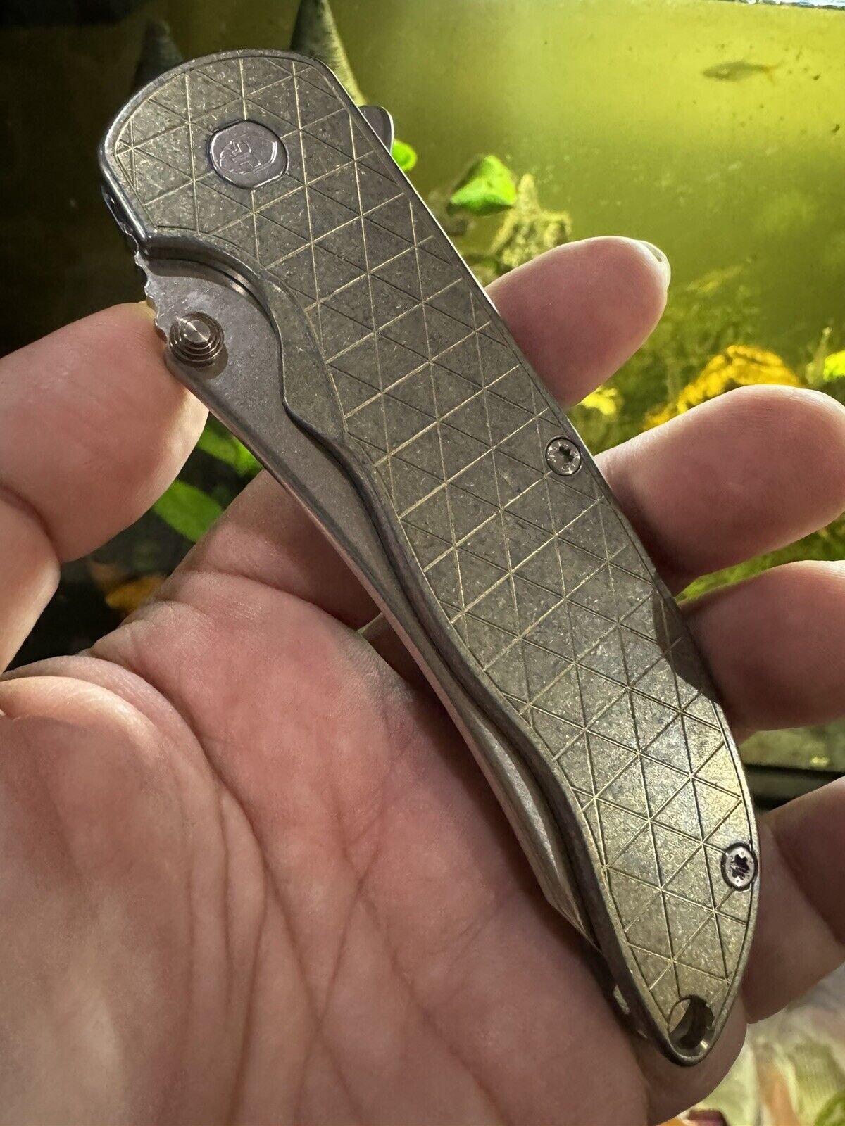 Grimsmo Norseman Titanium 154CM Knife in Flatland Pattern