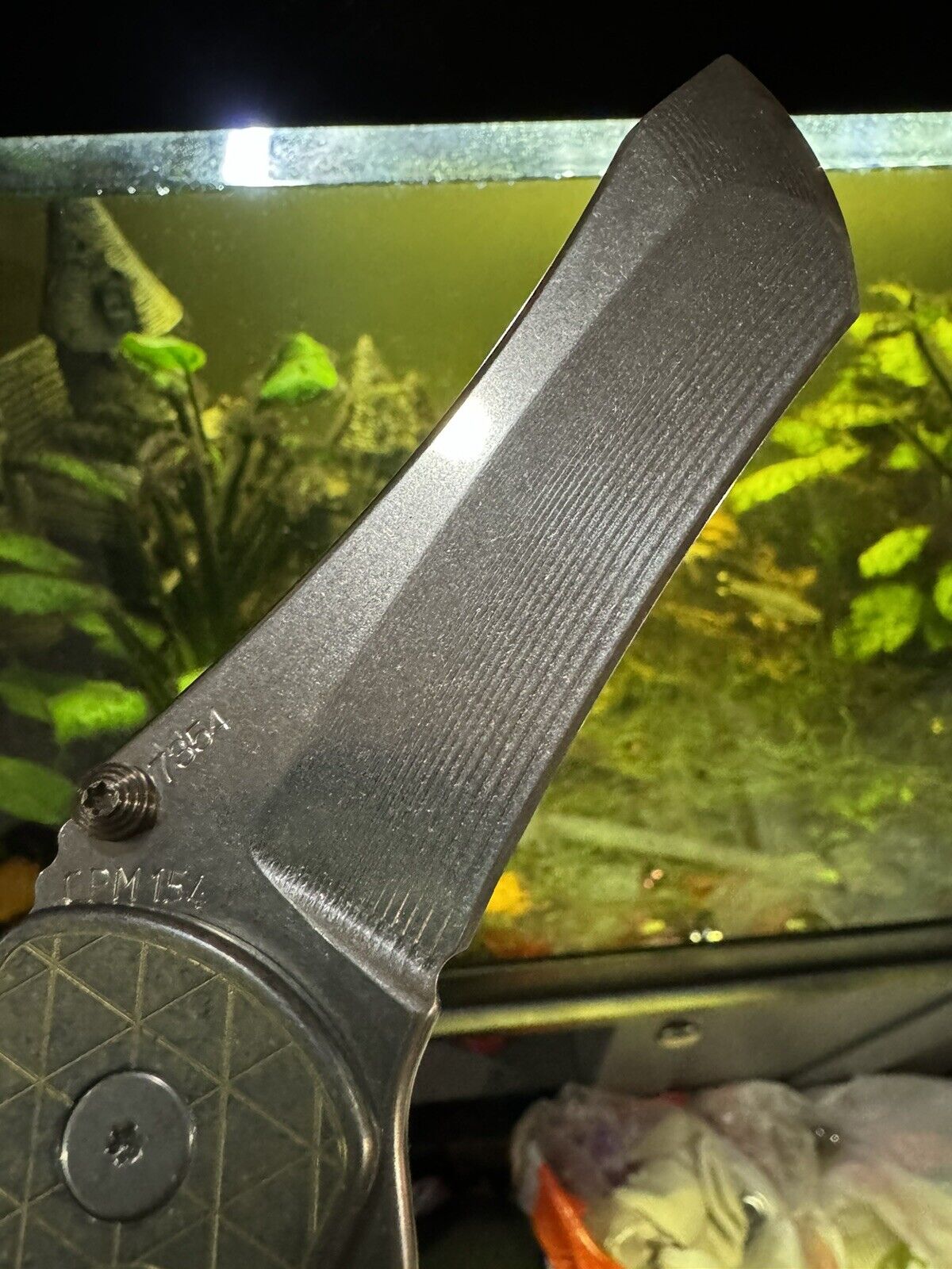 Grimsmo Norseman Titanium 154CM Knife in Flatland Pattern