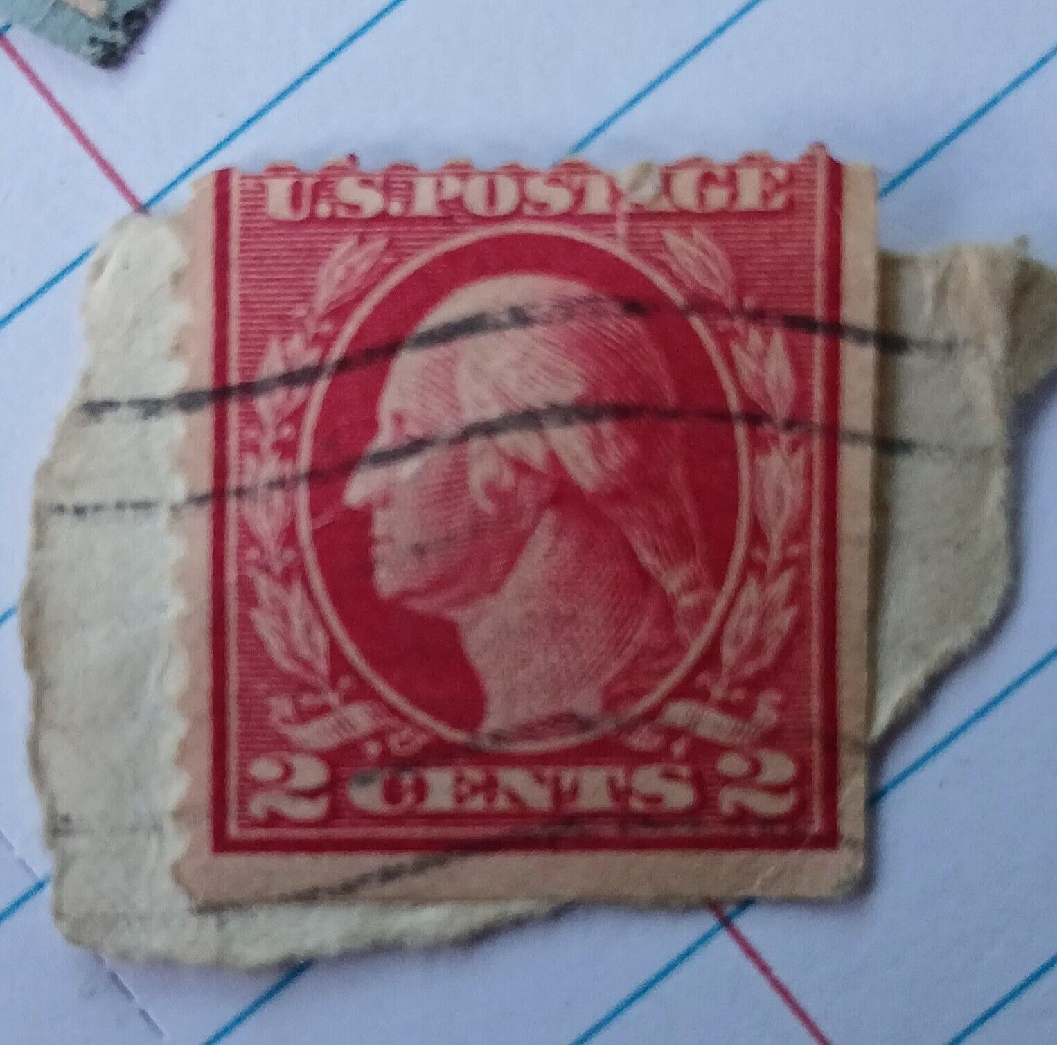 Rare George Washington 2 Cent Red Stamp 1920's VIP