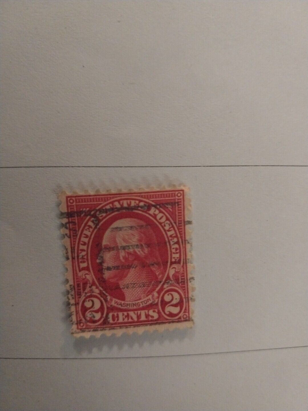 Rare George Washington Red 2 Cent Postage Stamp VIP