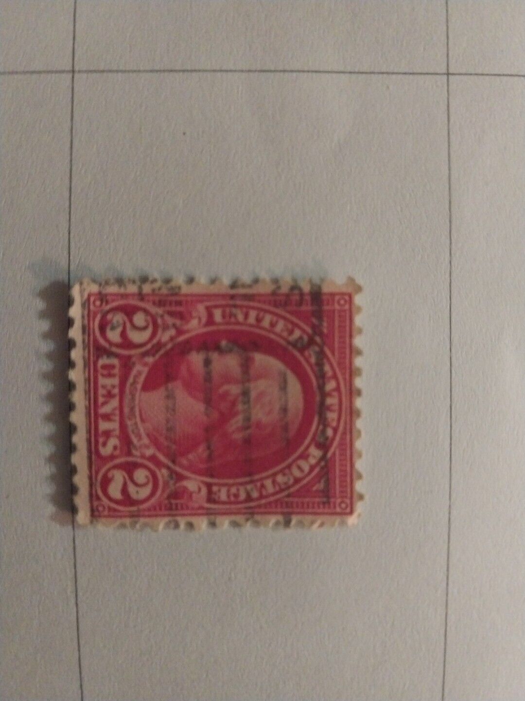 Rare George Washington Red 2 Cent Postage Stamp VIP