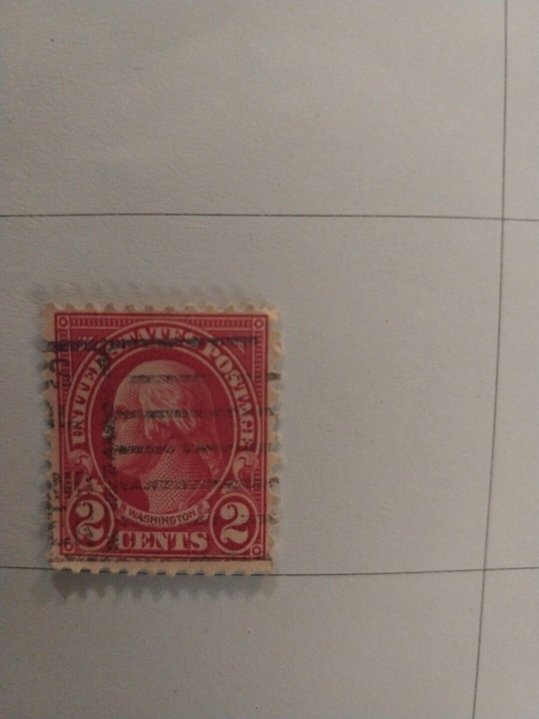 Rare George Washington Red 2 Cent Postage Stamp VIP