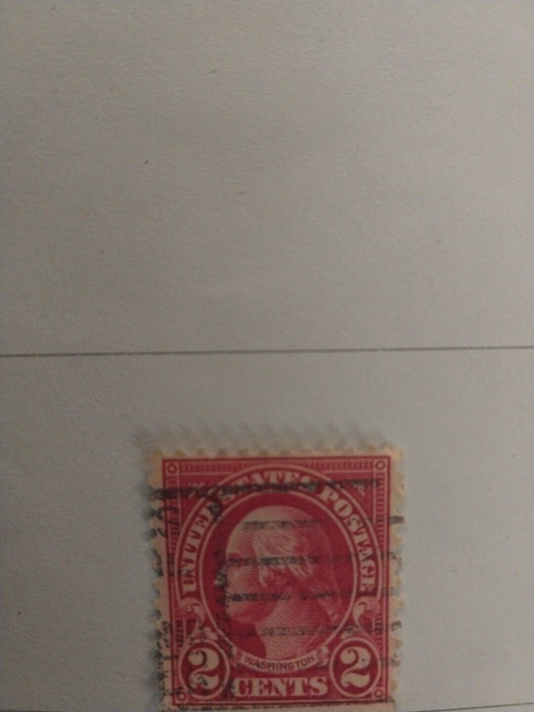 Rare George Washington Red 2 Cent Postage Stamp VIP