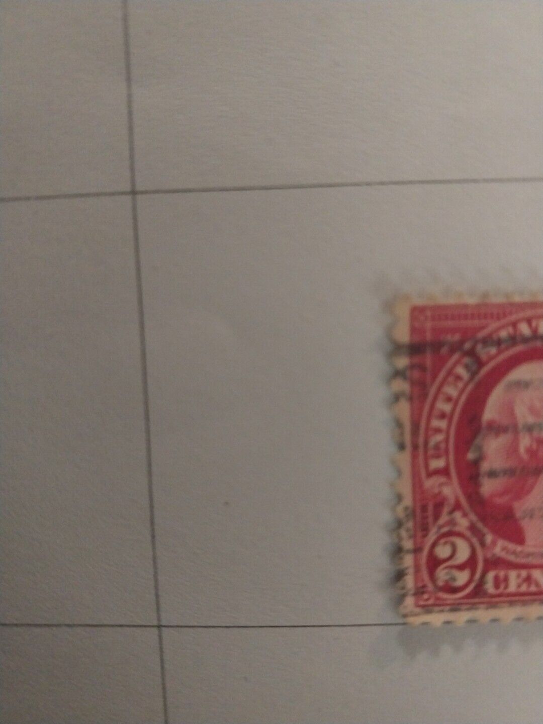 Rare George Washington Red 2 Cent Postage Stamp VIP