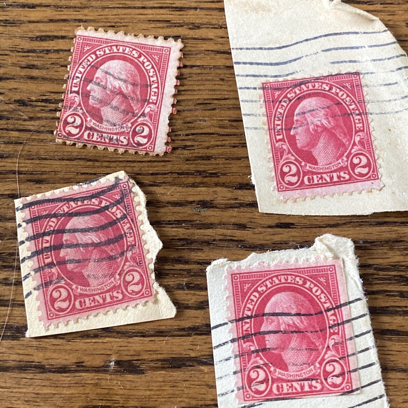 Rare George Washington 2 Cent Red Stamps
