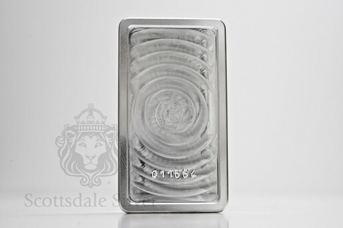 10 oz Scottsdale STACKER® .999 Silver Bar with Bag